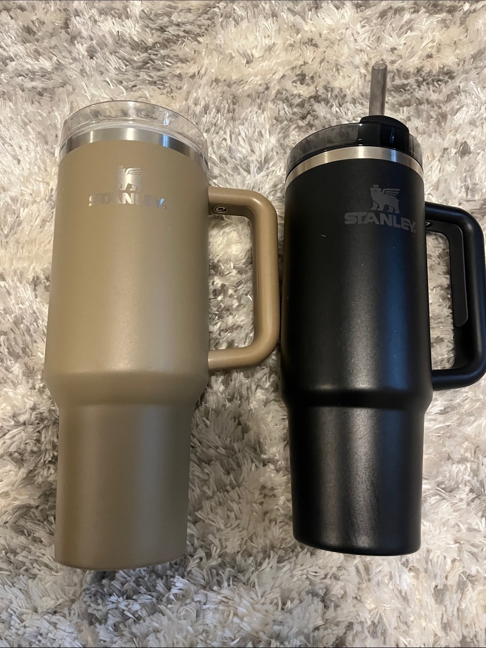 Stanley Double Travel Mug Set - Black & Tan  tan 40oz black 32oz